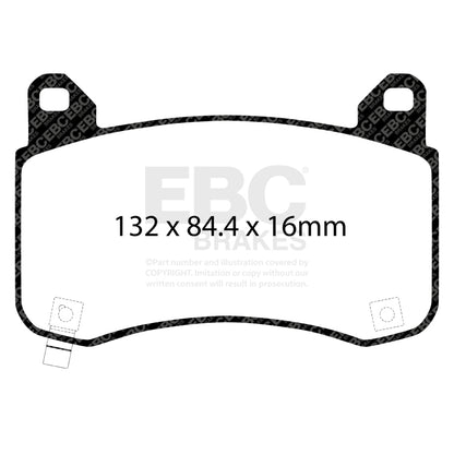 EBC 2020+ Tesla Model Y Electric Performance Bluestuff Front Brake Pads