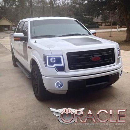 Oracle 13-14 Ford F-150 / Raptor LED Headlight Projector Halo Kit - Red