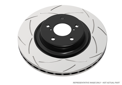 DBA 07+ Honda Civic FD2-R Slotted Street T2 Series Front Rotor