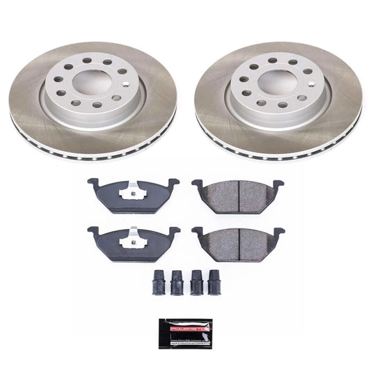 Power Stop 11-15 Volkswagen Jetta Front Semi-Coated Rotor Kit