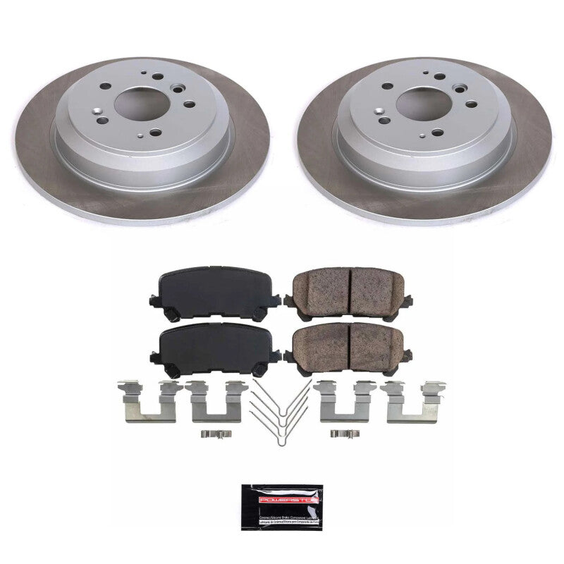 Power Stop 17-22 Honda Ridgeline Rear Semi-Coated Rotor Kit