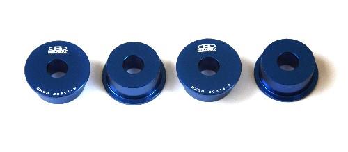 BLOX Racing Honda S2000 Steering Rack Rigid Bushing Kit - Silver