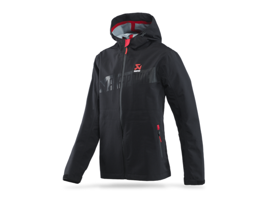 Akrapovic Womens Corpo Rain Jacket Black - 2XL