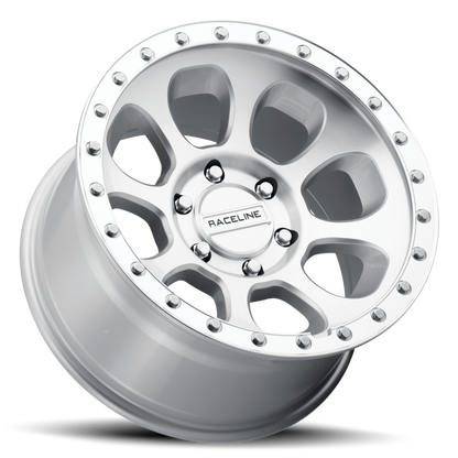 Raceline 961MC Bolt 17x9in / 6x139.7 BP / -12mm Offset / 106.1mm Bore - Machined Cc