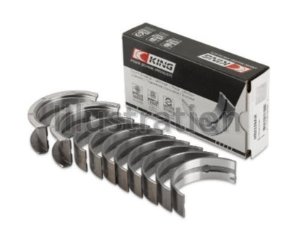 King Engine Bearings Chevrolet 121Ci/Ln2 134Ci Fl O/S 010 (Size +0.75mm) Main Bearing Set