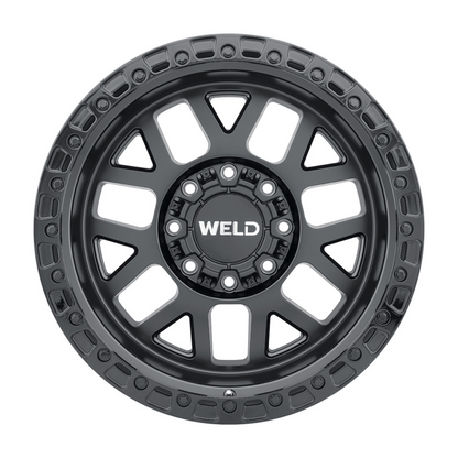 Weld Off-Road W104 20X10 Cinch 8X180 ET-18 BS4.76 Satin Black / Gloss Black 124.3