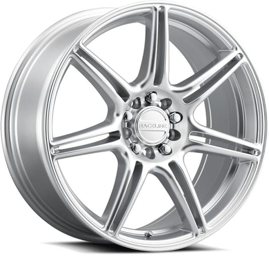 Raceline 148HS Apex 17x7.5in / 5X112 / 5X120 BP / 40mm Offset / 74.1mm Bore - Hyper Silver