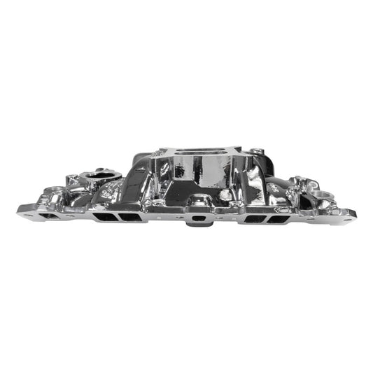 Edelbrock Chevy SB Performer EPS Intake Manifold w/ Oil Fill Tube - Chrome Plasma