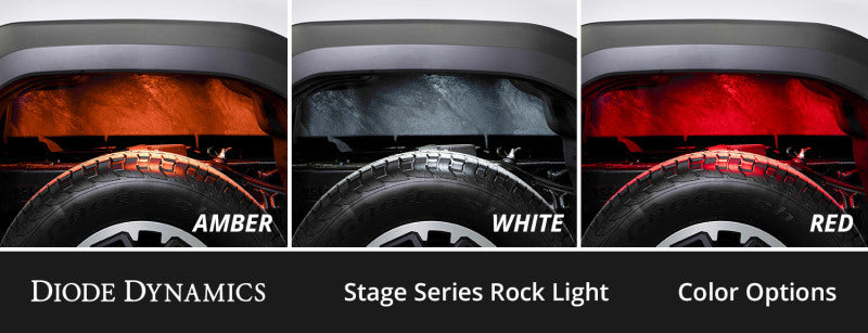 Diode Dynamics Single-Color Rock Light Installer Magnet Mount Kit (4-pack)