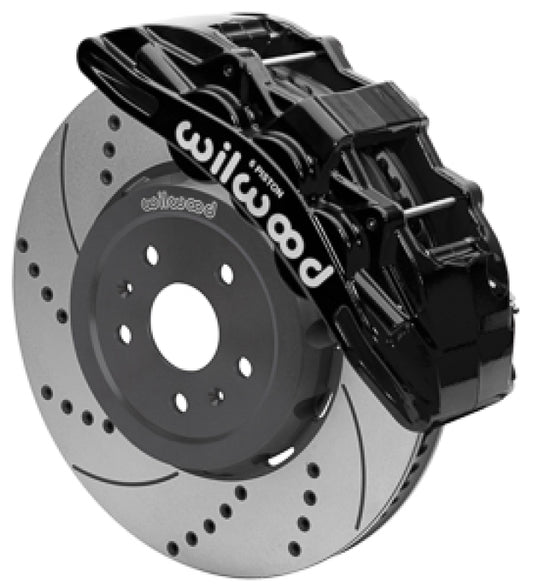 Wilwood SX6R Big Brake Dynamic Front Brake Kit 15in Drilled & Slotted Black 2020+ Chevy C8 Corvette