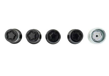 Ford Racing M14 x 1.5 Black Security Lug Nut Kit - Set of 4