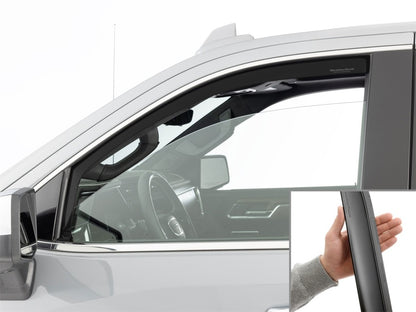 WeatherTech 19-26 Chevrolet Silverado Front Front Side Window Deflectors 2pc - Matte Blk
