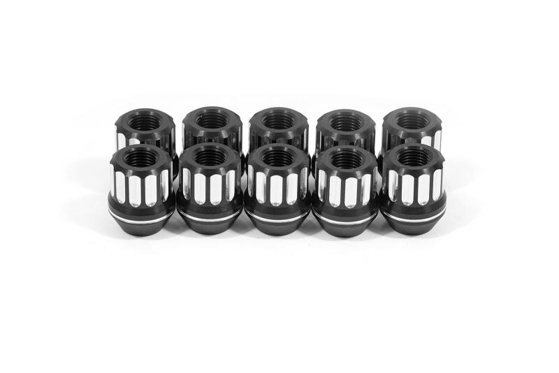 BMR 97-19 Chevrolet Corvette C5/C6/C7 Lug Nut Kit 12mm x 1.50 RH Conical 12-pt Alum Set of 10