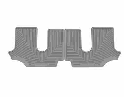 WeatherTech 18-26 Volkswagen Atlas-Bucket 2nd Row-3rd Row Rear All-Weather Floor Mats - Grey