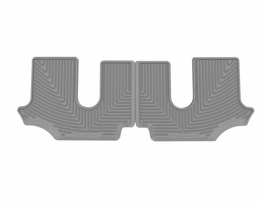 WeatherTech 18-26 Volkswagen Atlas-Bucket 2nd Row-3rd Row Rear All-Weather Floor Mats - Grey