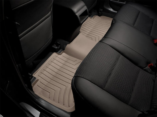 WeatherTech 2015+ Ford F-150 Supercab Rear FloorLiner - Tan w/ First Row Bucket Seats