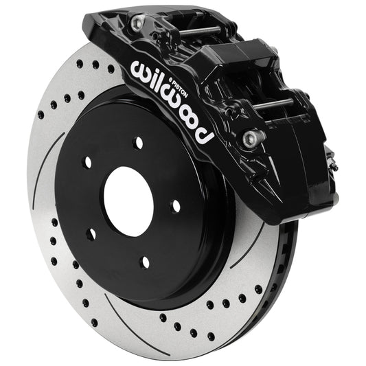 Wilwood 13-18 RAM 1500 4WD Aerolite 6R Kit 5 x 5.50in Hub - 13.38in Drilled & Slotted Rotor - Black