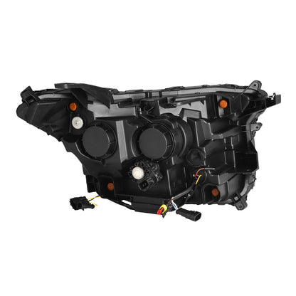 AlphaRex 23-24 Toyota Tacoma LUXX-Series LED Proj Headlights Alpha Blk w/Actv Light & Seq. Sig + DRL