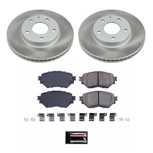 Power Stop 14-16 Mazda 3 Front Semi-Coated Rotor Kit