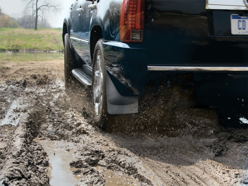 WeatherTech 11+ Ford Super Duty No Drill Mudflaps - Black