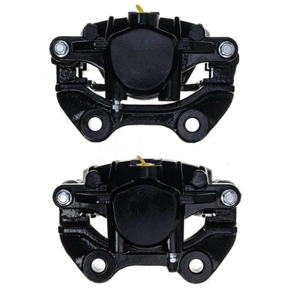 Power Stop 00-02 Cadillac DeVille Rear Black Caliper - Pair w/Bracket