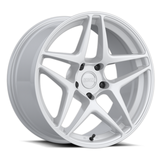 Kansei K15W Astro 19x8.5in / 5x112 BP / 35mm Offset / 66.6mm Bore - Gloss White Wheel