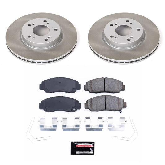 Power Stop 12-15 Honda Civic Front Semi-Coated Rotor Kit