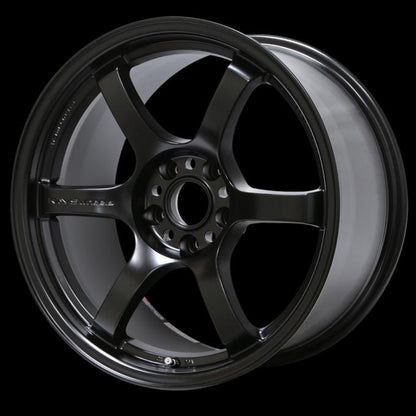 Gram Lights 57DR 15x8.0 +35 4x100 Semi Gloss Black Wheel