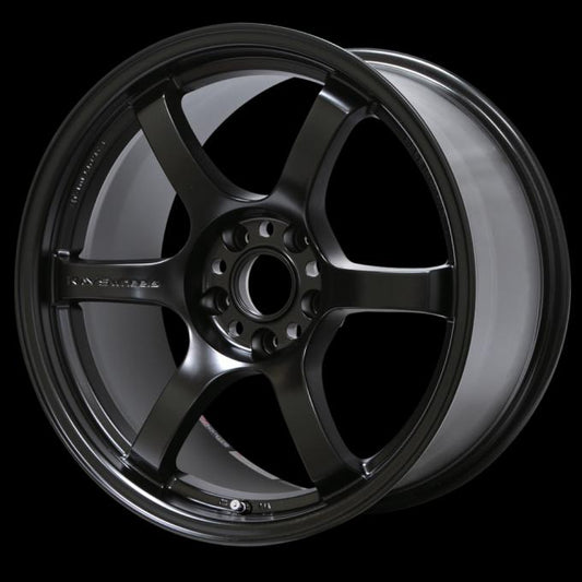 Gram Lights 57DR 15x8.0 +35 5x114.3 Semi Gloss Black Wheel