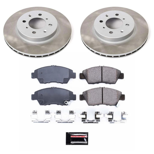 Power Stop 07-08 Honda Fit Front Semi-Coated Rotor Kit