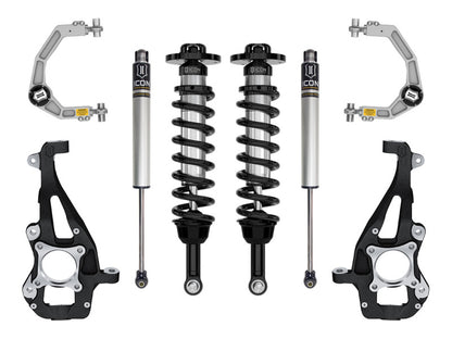 ICON 21-24 Ford F150 4WD 3.5-(Dsl) 4.5in Stage 1 Suspension System - Billet UCA