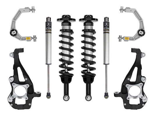 ICON 21-24 Ford F150 4WD 3.5-4.5in Stage 1 Suspension Sys Billet Uca