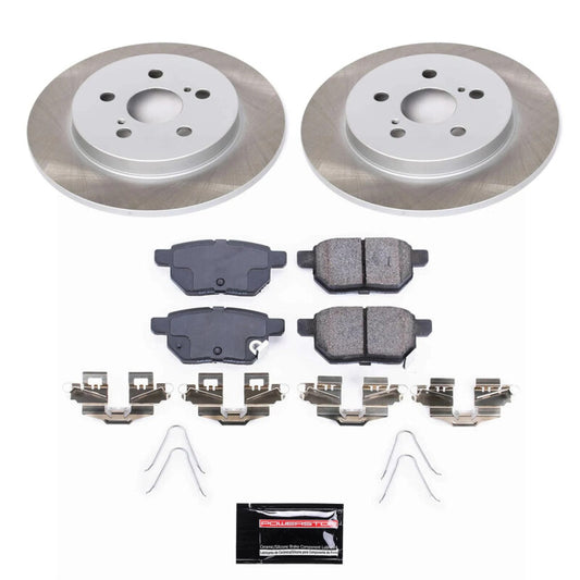 Power Stop 12-15 Toyota Prius Plug-In Rear Semi-Coated Rotor Kit