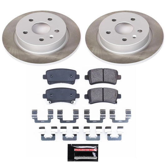 Power Stop 10-11 Saab 9-5 Rear Semi-Coated Rotor Kit