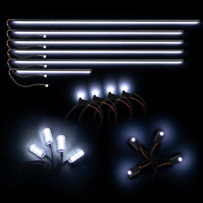 Oracle Lighting Dynamic Colorshift 18 Piece Universal Full LED Interior Dash Board Kit