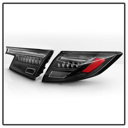 Spyder Apex 22-24 Honda Civic 5-Door LED Tail Lights - Black (ALT-YD-HC225DAP-SEQGR-BK)