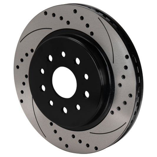 Wilwood SRP Drilled & Slotted Performance Rotor - Right Hand Side - Black Electro Coat