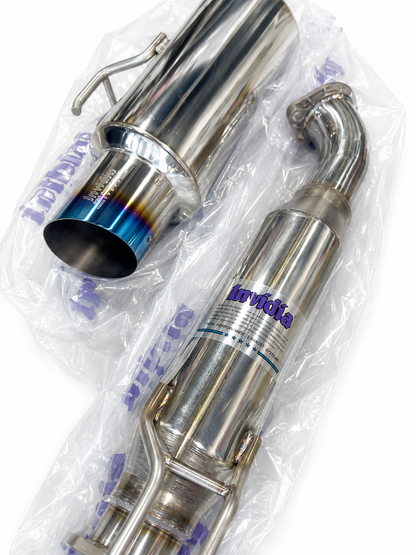 Invidia 06-11+ Civic Si 2Dr ONLY 76mm RACING N1 Titanium Tip Cat-back Exhaust