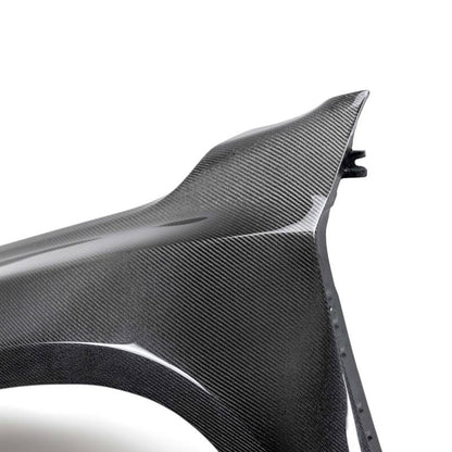 Seibon 2022 Nissan Frontier MB-Style Carbon Front Fibers Pair (2in rise 4in Wider)