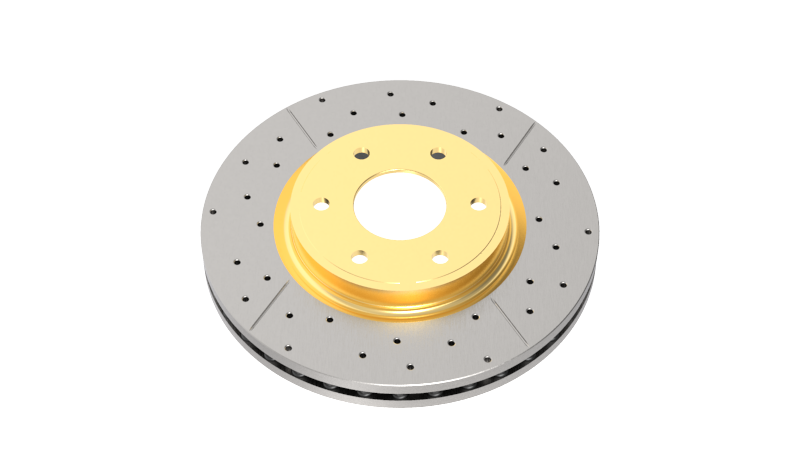 DBA 06-12 Chevrolet Corvette Z06 Rear Drilled & Slotted Street Series Rotor