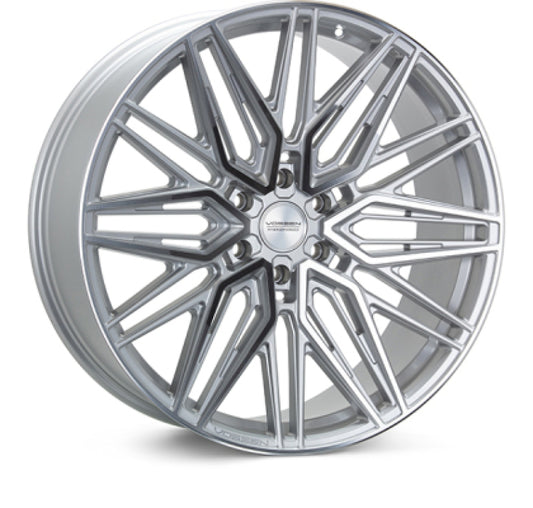 Vossen HF6-5 22x12 - 6x139.7 - ET-44 - Ultra Deep Face - 106.1 - Silver Polished Wheel