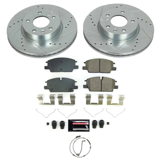 Power Stop 20-22 Cadillac CT4 Front Z23 Evolution Brake Kit