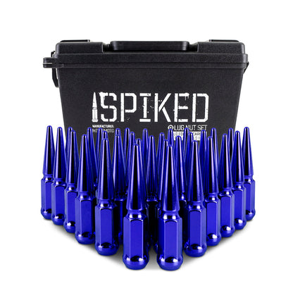 Mishimoto Mishimoto Steel Spiked Lug Nuts M14 x 1.5 32pc Set Blue