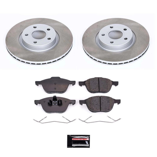 Power Stop 05-11 Volvo V50 Front Semi-Coated Rotor Kit