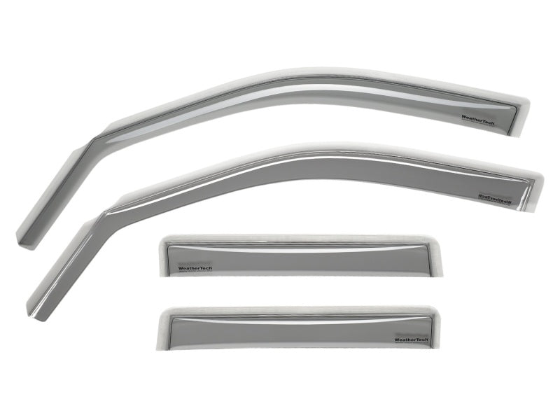 WeatherTech 07+ Jeep Wrangler Unlimited Front and Rear Side Window Deflectors - Light Smoke