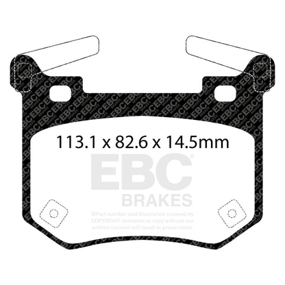 EBC 2019+ Genesis G70 2.0T Bluestuff Rear Brake Pads
