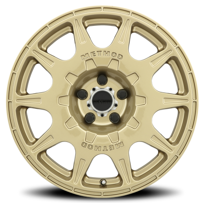 Method MR502 RALLY 17x8 +38mm Offset 5x4.5 67.1mm CB Gold Wheel