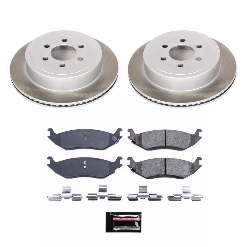 Power Stop 2003 Dodge Durango Rear Semi-Coated Rotor Kit