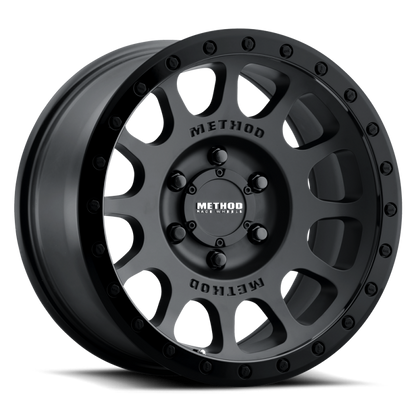 Method Wheels MR305 NV 18x9 +18mm Offset 6x135 94mm CB Matte Black - Gloss Black Lip