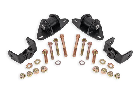 BMR 14-19 Chevrolet Corvette Motor Mount Kit - Black Hammertone